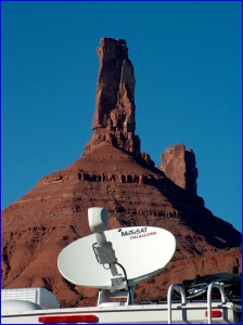 Castle Rock and Satellite Dish