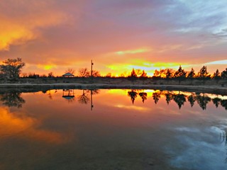 Sunset at Oasis State Park