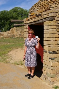 Teresa with Green Card before the Ceremony