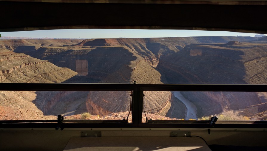 Goosenecks State Park, Utah from the Dinette