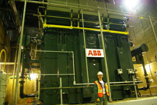 One of the transformers at Churchill Falls